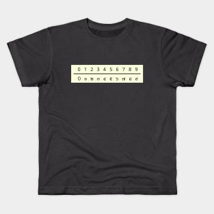 Thai and Arabic numeral system Kids T-Shirt